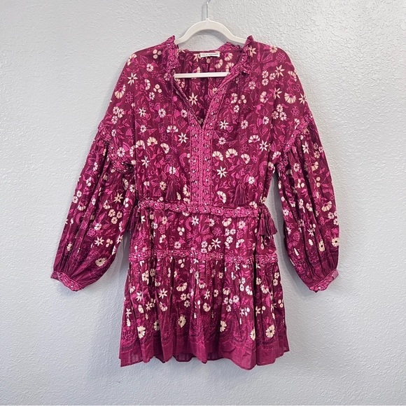 Tuckernuck Red and Pink Floral Mini Dress - Picture 3 of 11